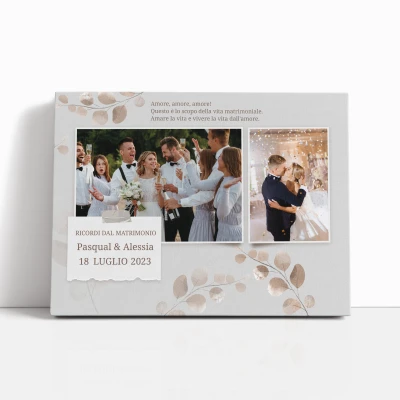 Quadro personalizzato - Ricordi del matrimonio
