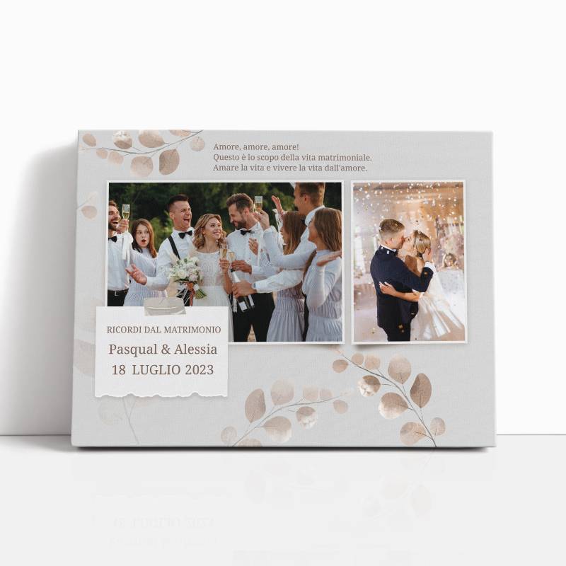 Quadro personalizzato - Ricordi del matrimonio
