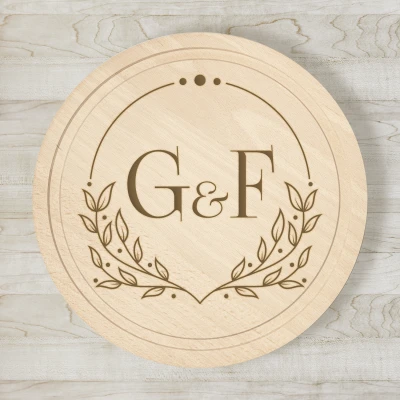Tagliere Personalizzato in legno massiccio - Coppia