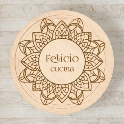 Tagliere Personalizzato in legno massiccio - Cucina della Mamma