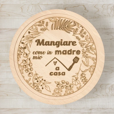 Tagliere Personalizzato in legno massiccio - Regalo per la Mamma