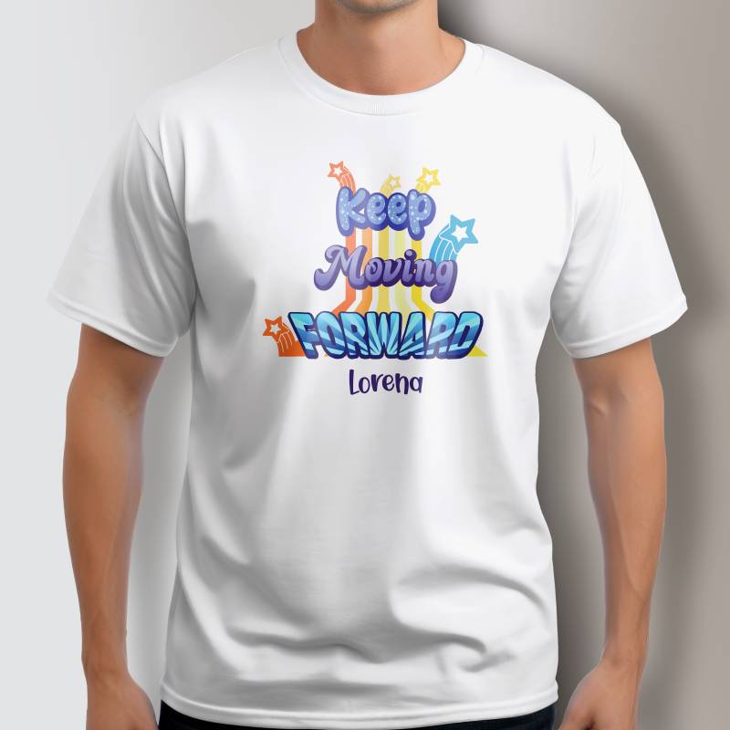 T-shirt personalizzata - Continua ad andare avanti