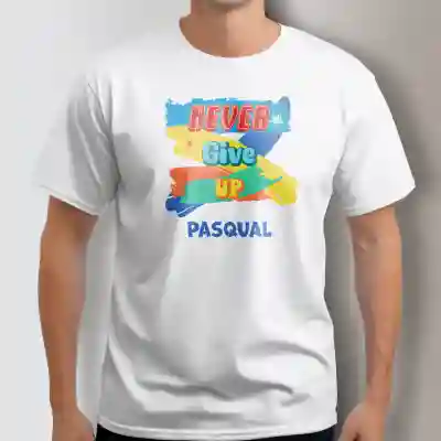 Maglietta personalizzata da uomo - Non arrenderti mai