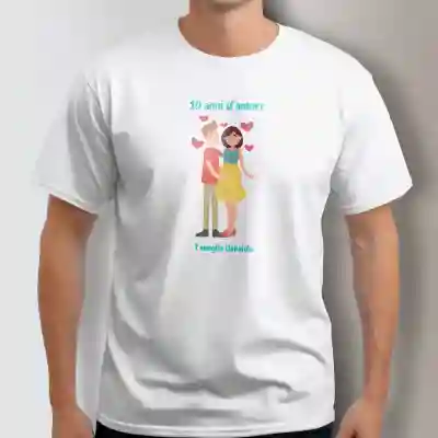 Maglietta personalizzata da donna - Anni d'amore