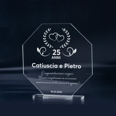 Trofeo Personalizzato - Nozze d'Argento