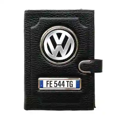 Portafoglio con scomparto per il denaro con clip - Volkswagen Silver