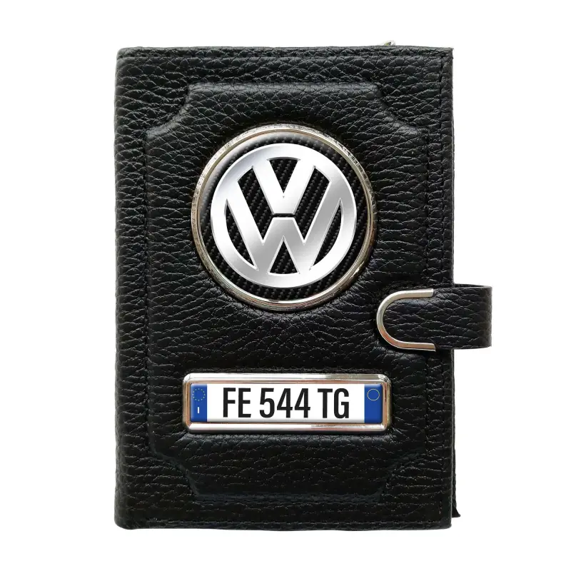 Portafoglio con scomparto per il denaro con clip - Volkswagen Silver