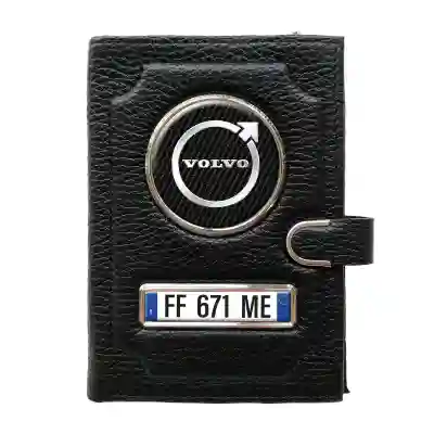 Portafoglio con scomparto per il denaro con clip - Volvo Silver