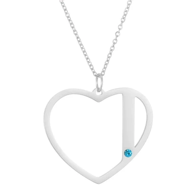 Collana con ciondolo a cuore con nome