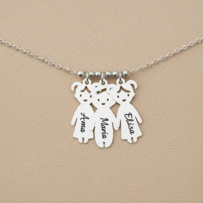 Collana personalizzata con i nomi dei bambini