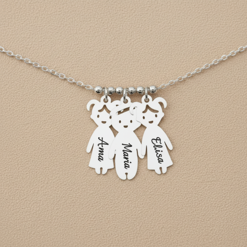 Collana personalizzata con i nomi dei bambini