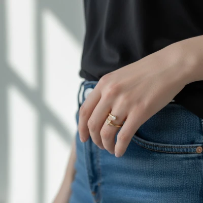 Anello personalizzato con iniziale