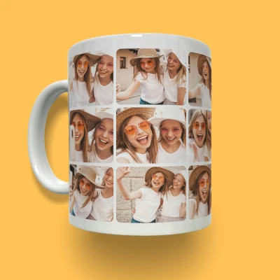 Tazza Personalizzata - Collage con 18 foto