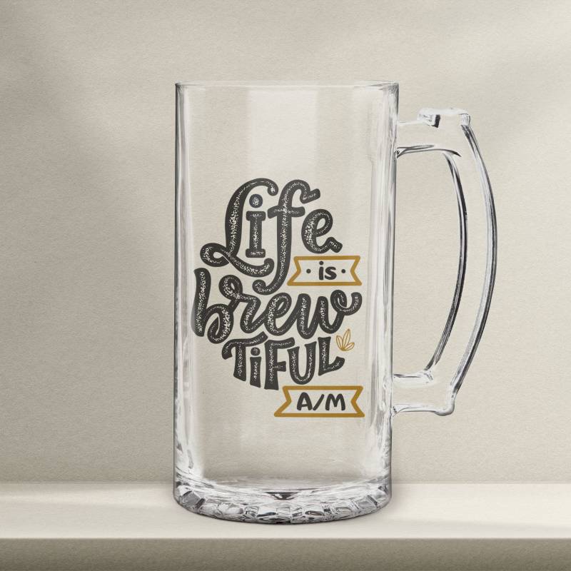 Boccale da birra personalizzato – Life is Brewtiful