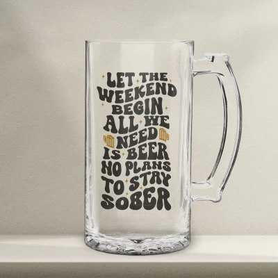Boccale da birra personalizzato – Che inizi il fine settimana