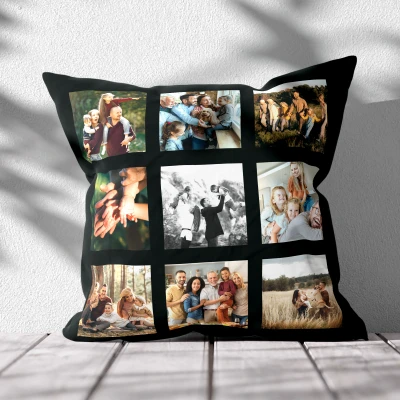 Cuscino personalizzato - Con 9 foto