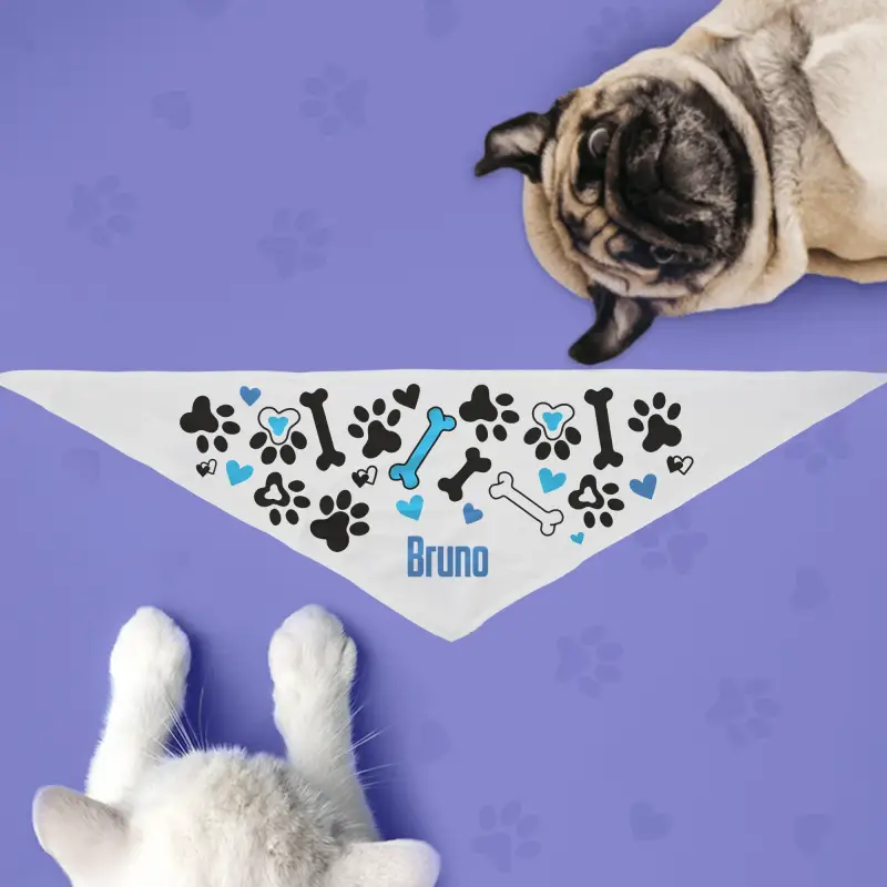 Bandana per cane - Ossa