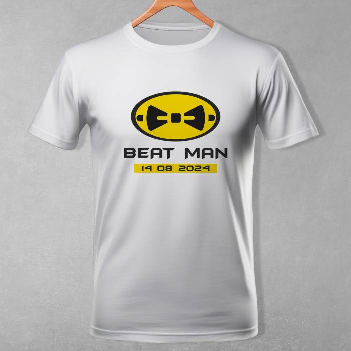 Maglietta personalizzata per l’addio al celibato – Beat man