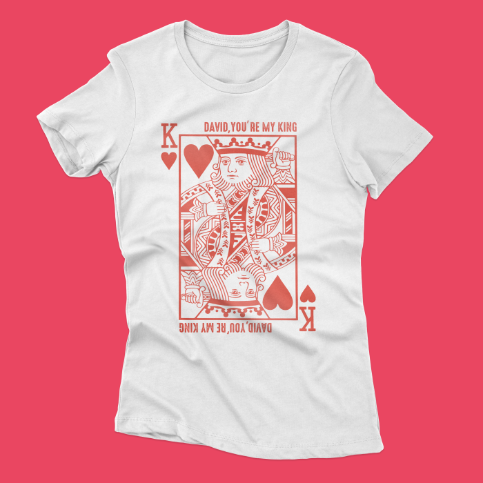 Maglietta personalizzata – King of Hearts
