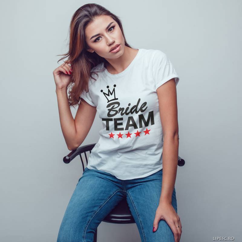 Maglietta personalizzata per l’addio al nubilato – Team Bride