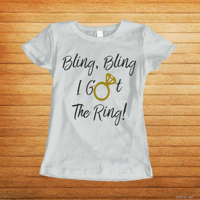 Maglietta personalizzata per l’addio al nubilato – I got the ring