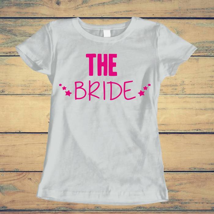 Maglietta personalizzata per l’addio al nubilato – The Bride