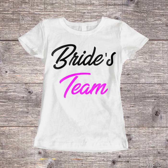 Maglietta personalizzata per l’addio al nubilato – Bride's Team