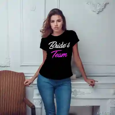 Maglietta personalizzata per l’addio al nubilato – Bride's Team