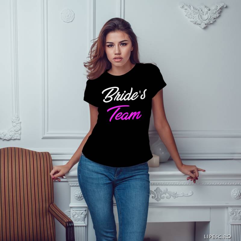 Maglietta personalizzata per l’addio al nubilato – Bride's Team