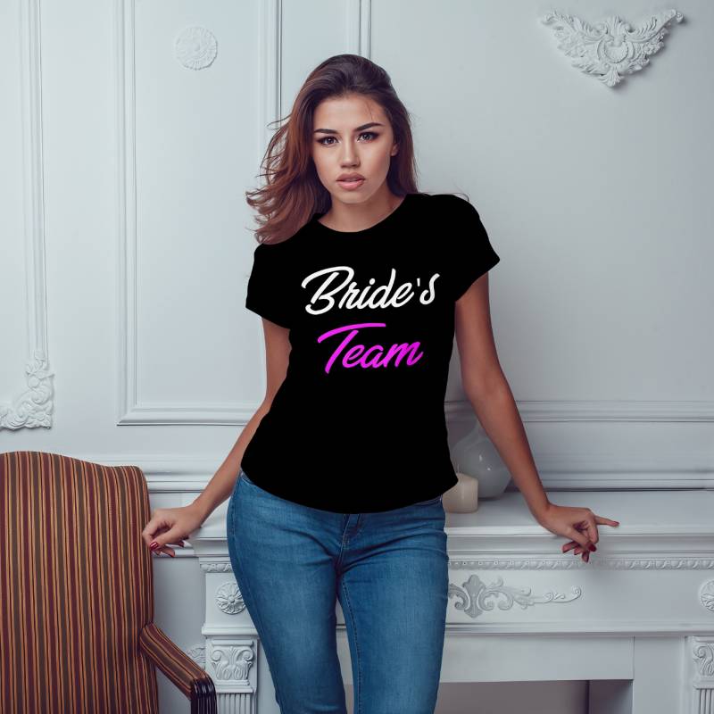 Maglietta personalizzata per l’addio al nubilato – Bride's Team