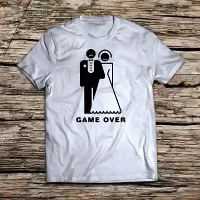 Maglietta personalizzata per l’addio al celibato – Game over