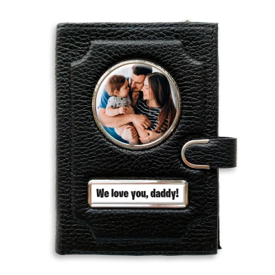 Portafoglio con scomparto per il denaro con clip - We love you, Daddy!