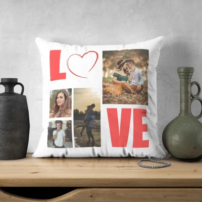 Cuscino personalizzato con 4 foto