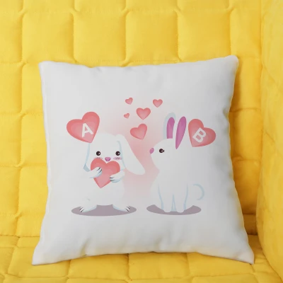 Cuscino personalizzato con iniziali