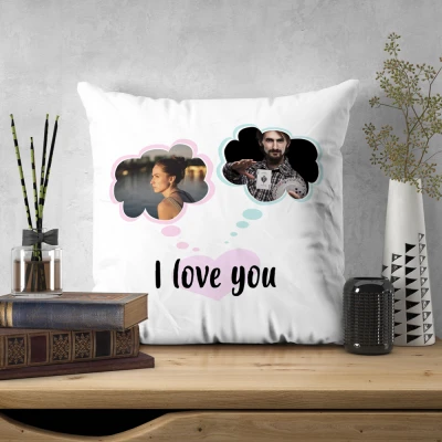 Cuscino personalizzato con 2 foto