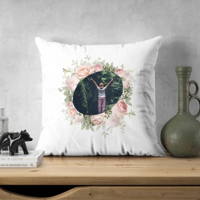 Cuscino personalizzato con fiori
