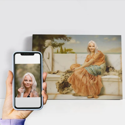 Quadro su Tela Personalizzato Dama