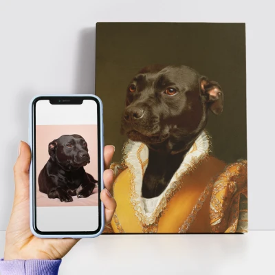 Quadro su Tela Animali Ritratto Personalizzato