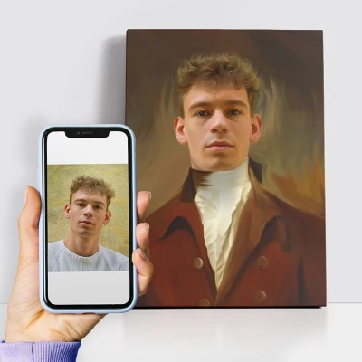 Quadri su Tela con Ritratto Personalizzato