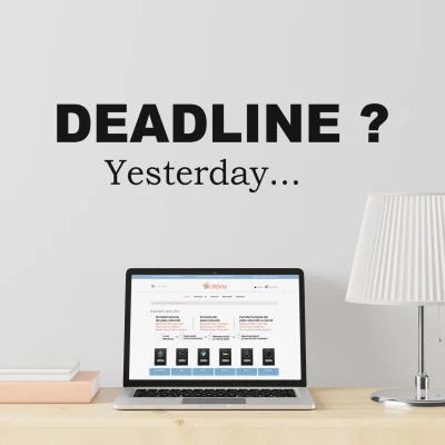 Adesivo murale per ufficio - Office Deadline