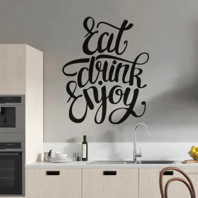 Adesivo per parete - Eat Drink Enjoy