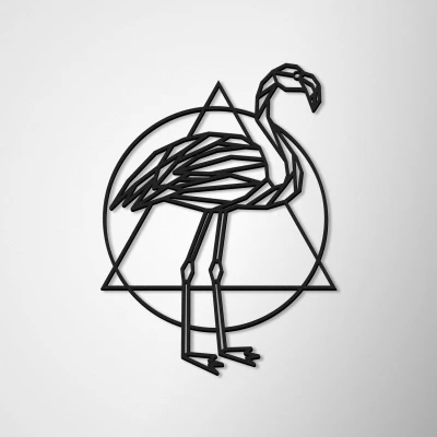 Decorazione murale Fenicottero