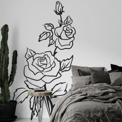 Adesivo murale floreale - Le rose
