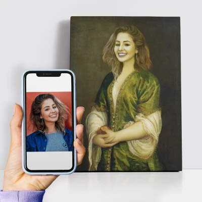 Quadro Reale Personalizzato Donna