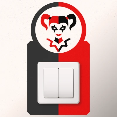 Adesivo per interruttore - Harley Queen