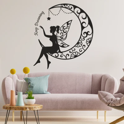 Adesivo murale silhouette - Keep dreaming