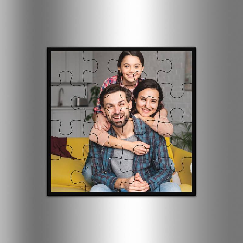 Puzzle magnetici personalizzati con cornice