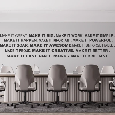 Adesivo murale per ufficio - MAKE IT