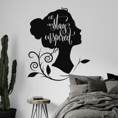 Adesivo murale silhouette - Stay inspired