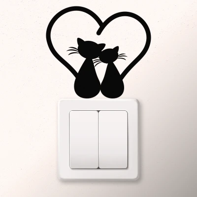 Adesivo per interruttore - Gatto